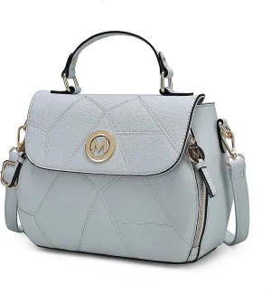 MKF Collection Satchel Bag for Womens, Vegan leather Crossbody Handbag Top-Handle Purse