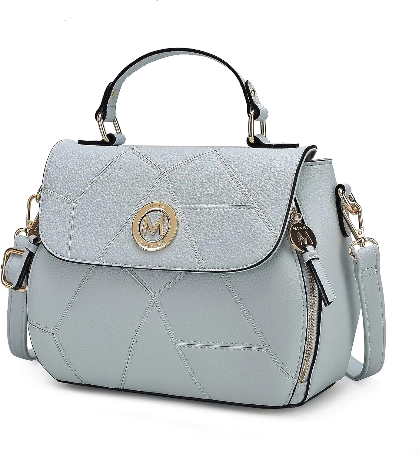 MKF Collection Satchel Bag for Womens, Vegan leather Crossbody Handbag Top-Handle Purse