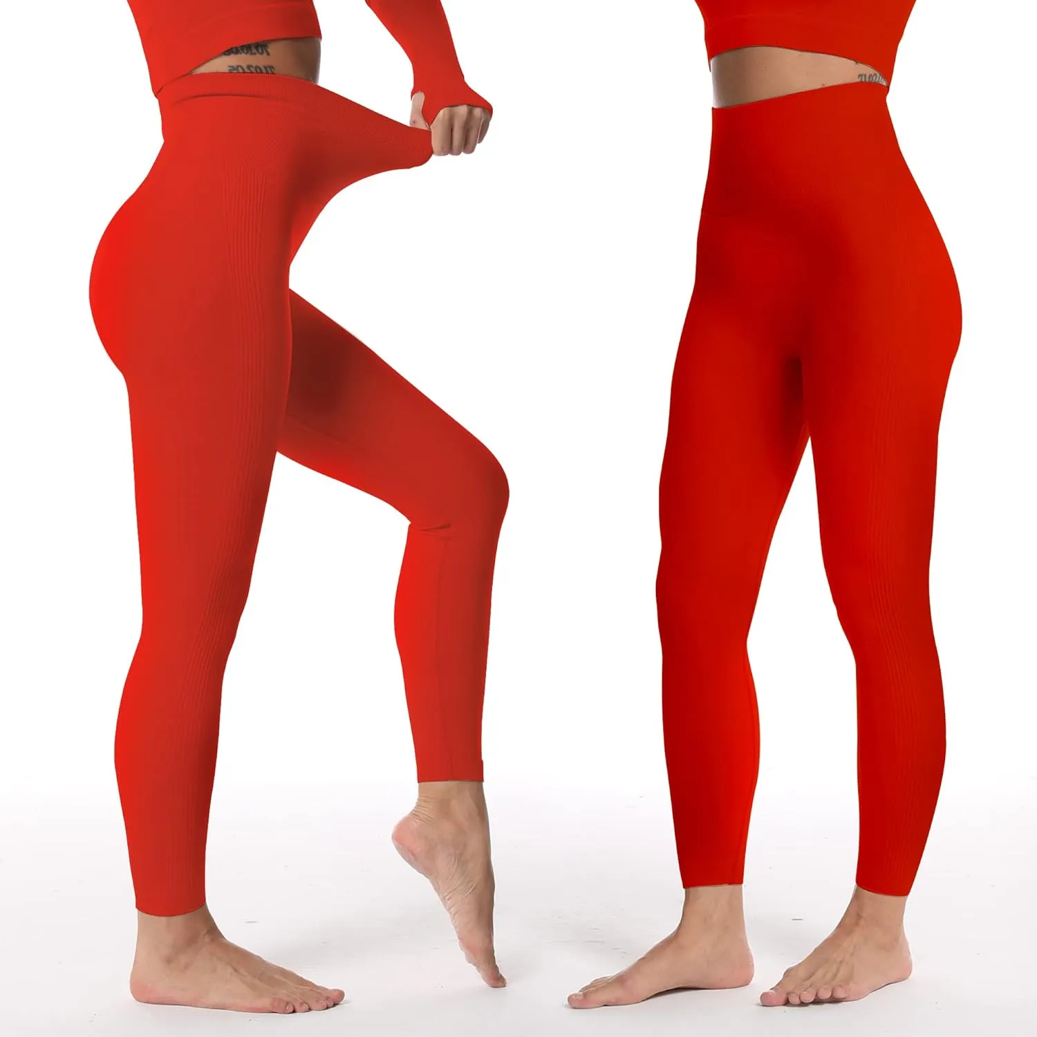 MOHUACHI Women Scrunch Butt Lifting Leggings for Women Seamless High Waisted Workout Yoga Pants Gym Booty Tights