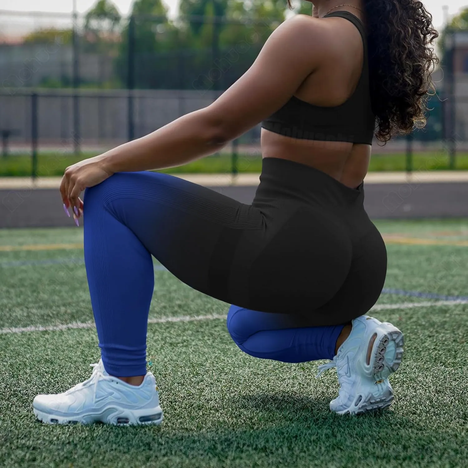 MOHUACHI Women Scrunch Butt Lifting Leggings for Women Seamless High Waisted Workout Yoga Pants Gym Booty Tights