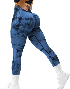 MOHUACHI Women Scrunch Butt Lifting Leggings for Women Seamless High Waisted Workout Yoga Pants Gym Booty Tights