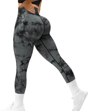 MOHUACHI Women Scrunch Butt Lifting Leggings for Women Seamless High Waisted Workout Yoga Pants Gym Booty Tights