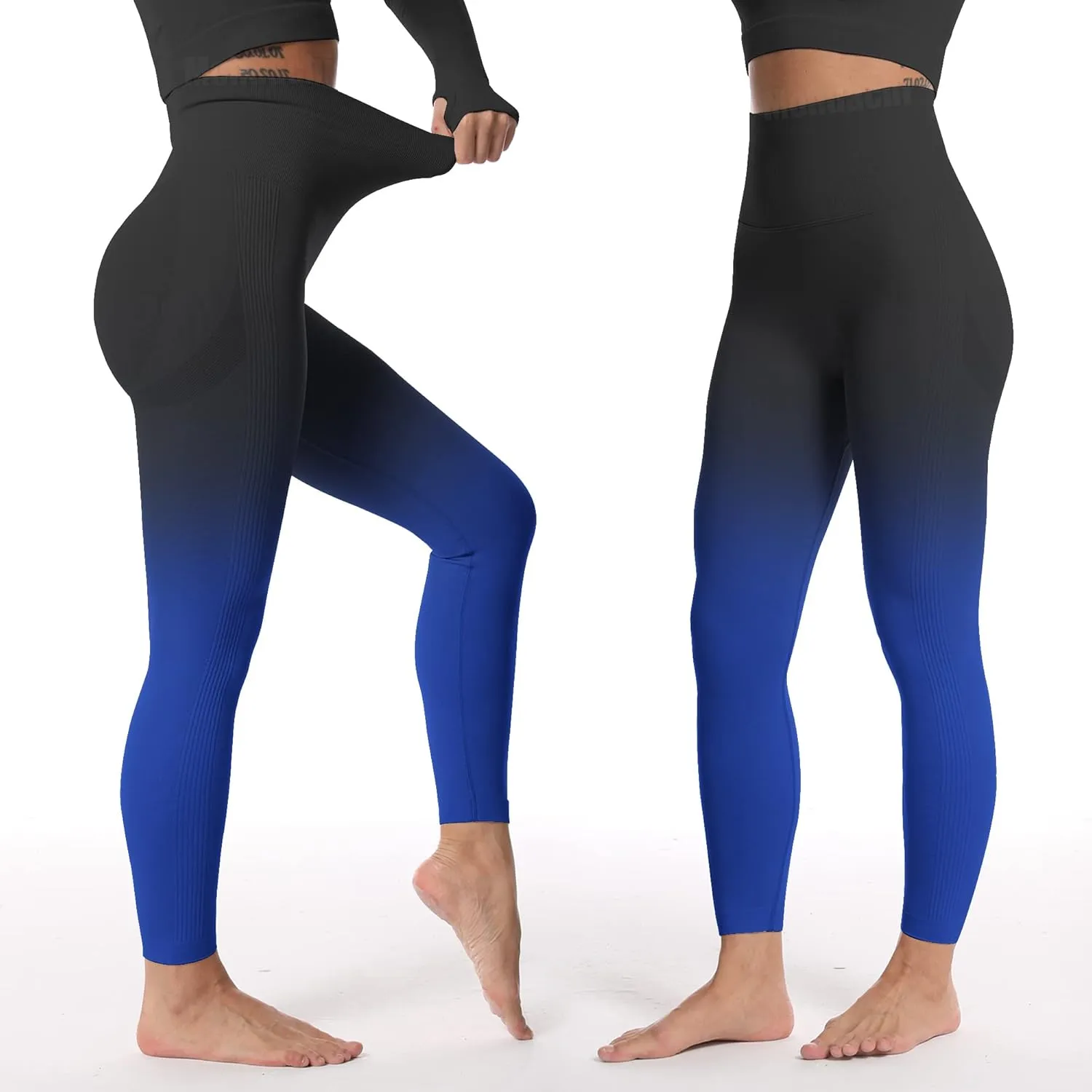 MOHUACHI Women Scrunch Butt Lifting Leggings for Women Seamless High Waisted Workout Yoga Pants Gym Booty Tights