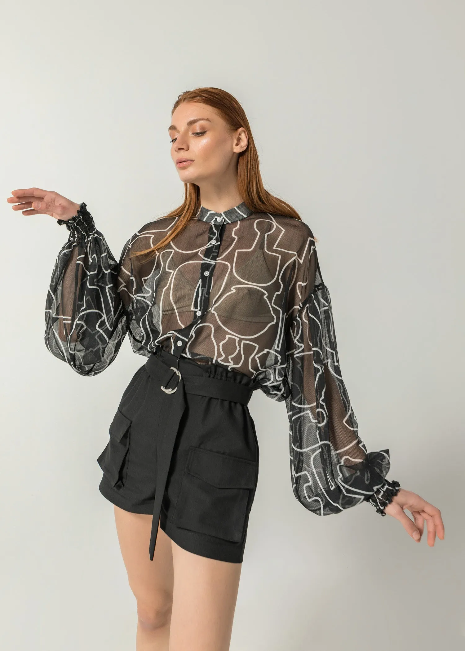 Mosaic Black Shirt