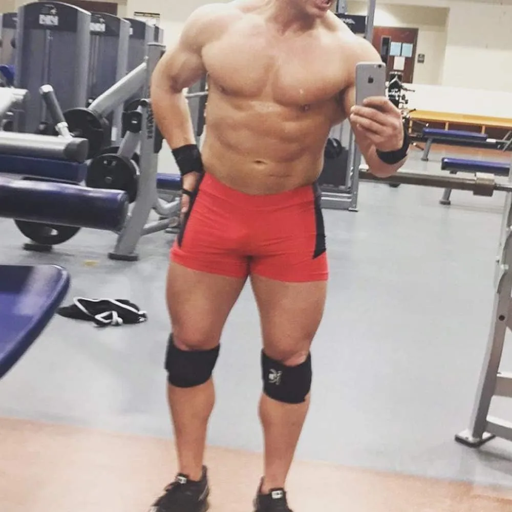 Muscle Alive Mens Bodybuilding Shorts Tights Polyester and Spandex