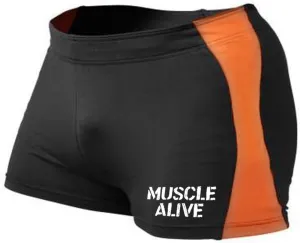 Muscle Alive Mens Bodybuilding Shorts Tights Polyester and Spandex