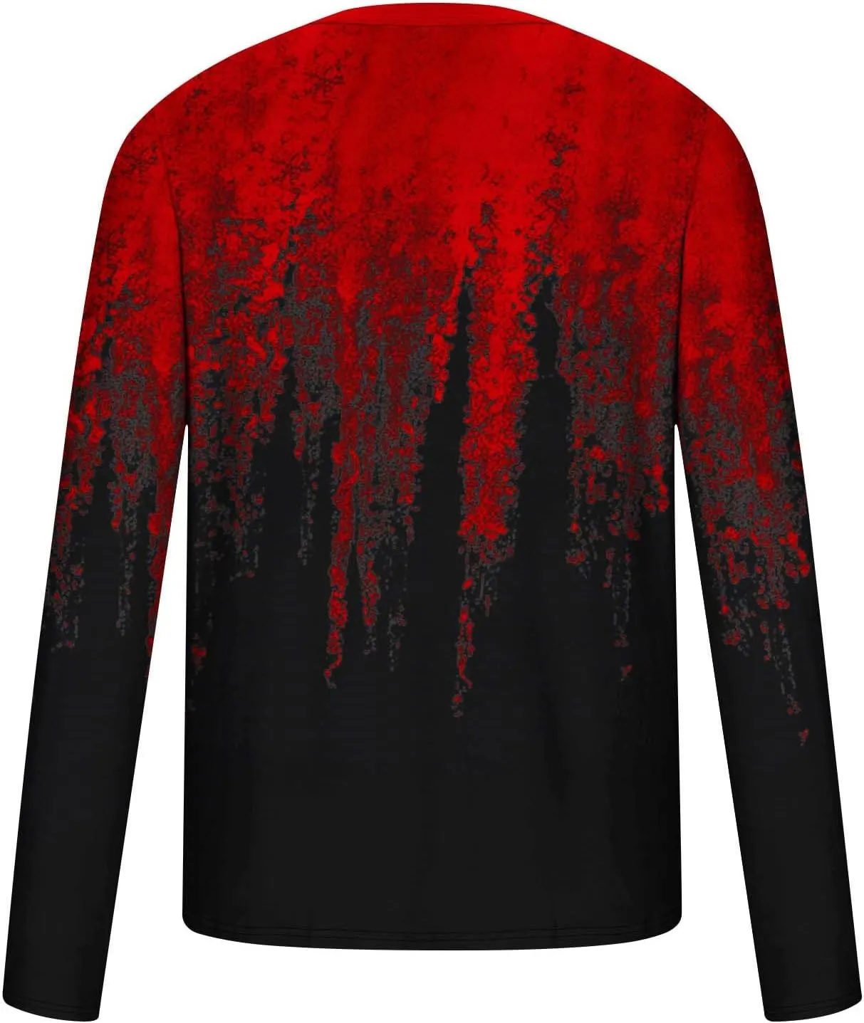 Muscularfit Mens Long Sleeve Shirts Casual Gradient Color Loose Pullover Graphic Tee Shirts Fall Fashion Athletic Sweatshirts