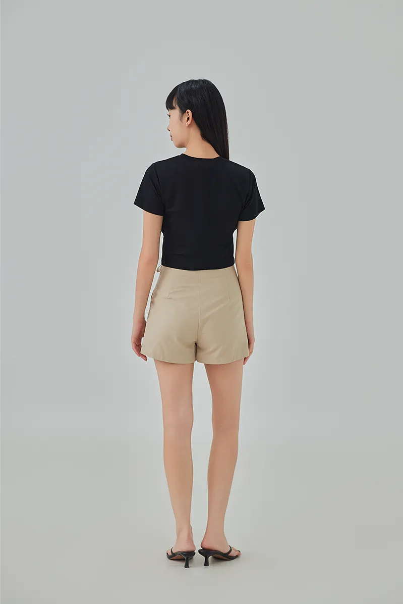 Natalie Self-Tie Ribbon Wrap Skort