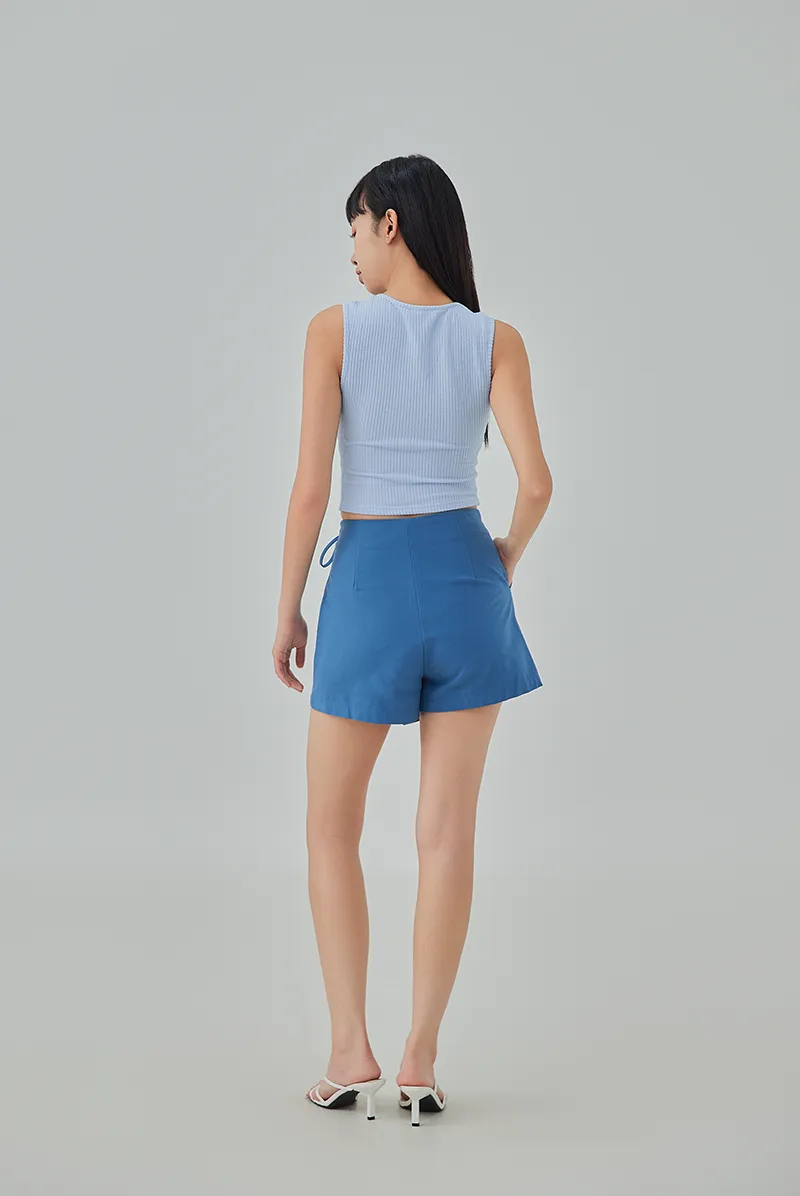 Natalie Self-Tie Ribbon Wrap Skort