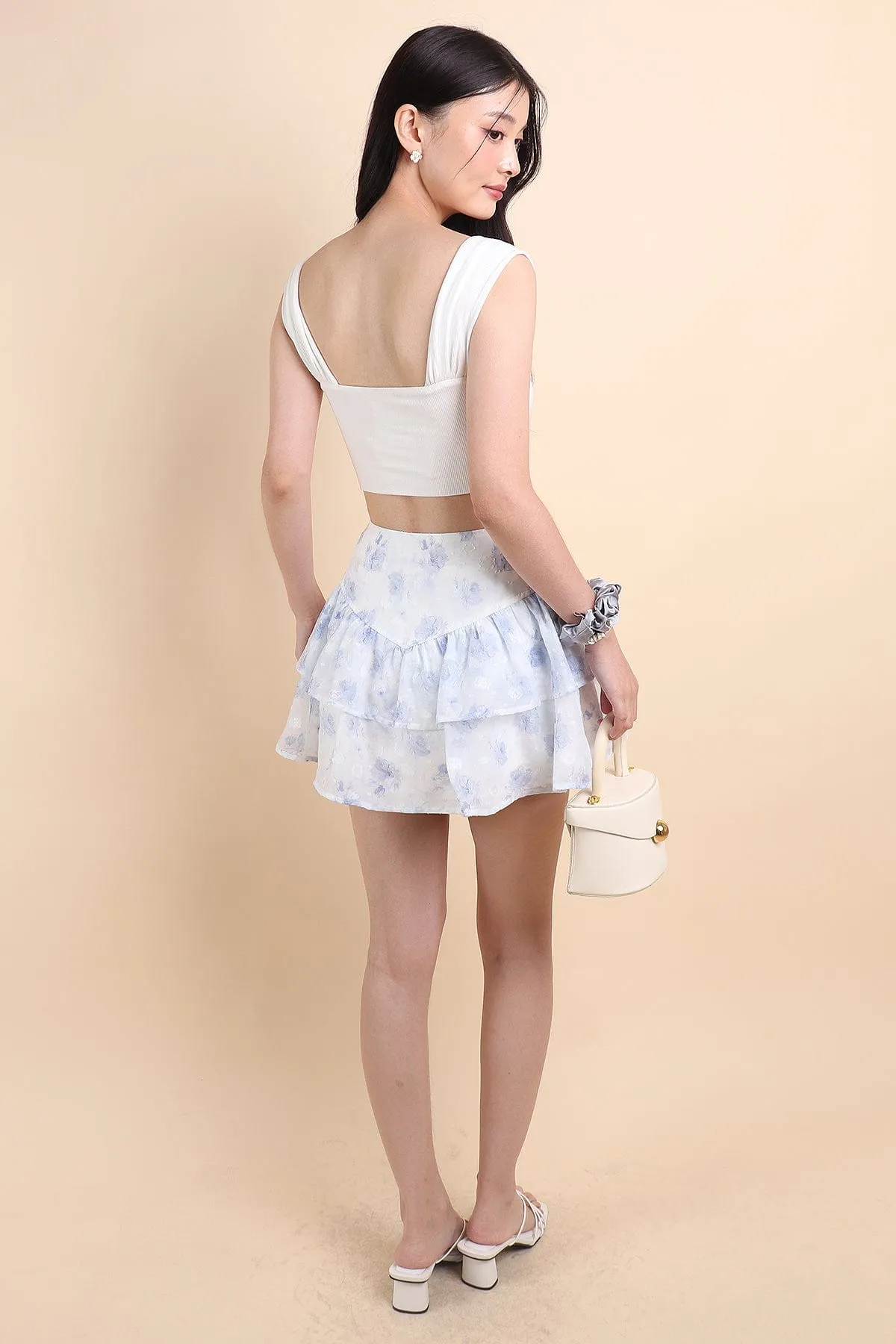 NEW BEGINNINGS TIER SKORTS IN BLUE
