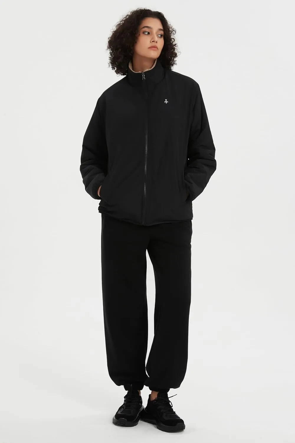 Orolay Women's Reversible Fleece Jackets Full Zip Long Sleeve Coat Soft Fall Winter Outerwear with Pockets