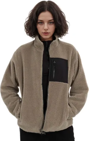 Orolay Women's Reversible Fleece Jackets Full Zip Long Sleeve Coat Soft Fall Winter Outerwear with Pockets