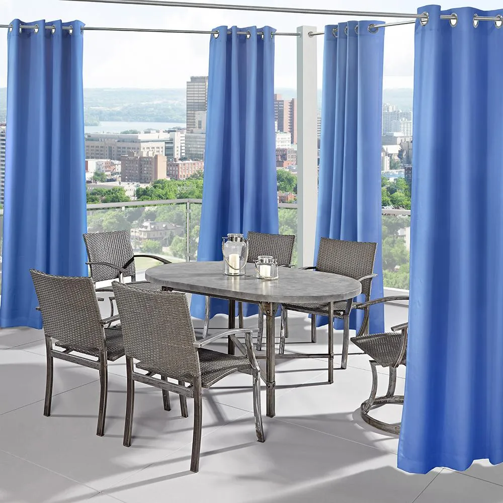 Outdoor Dcor Seacapes Outdoor Solid Grommet Top Panel Pair