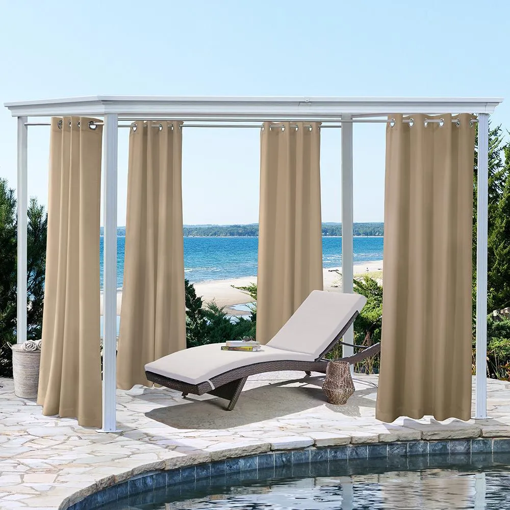 Outdoor Dcor Seacapes Outdoor Solid Grommet Top Panel Pair