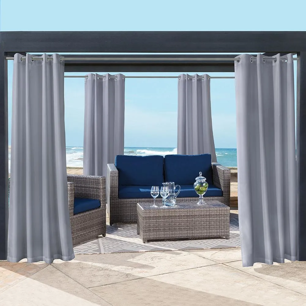 Outdoor Dcor Seacapes Outdoor Solid Grommet Top Panel Pair