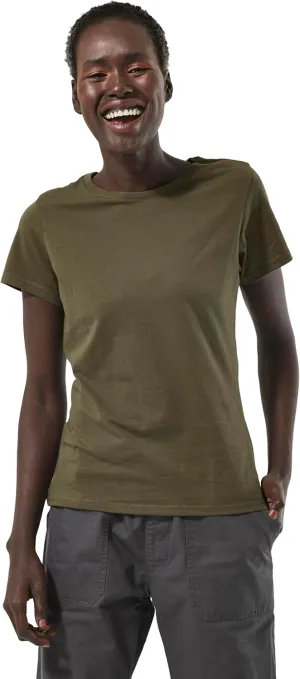 Pact Women's Organic Cotton Softspun Standard Fit Crew Neck T-Shirt, Pack of 5