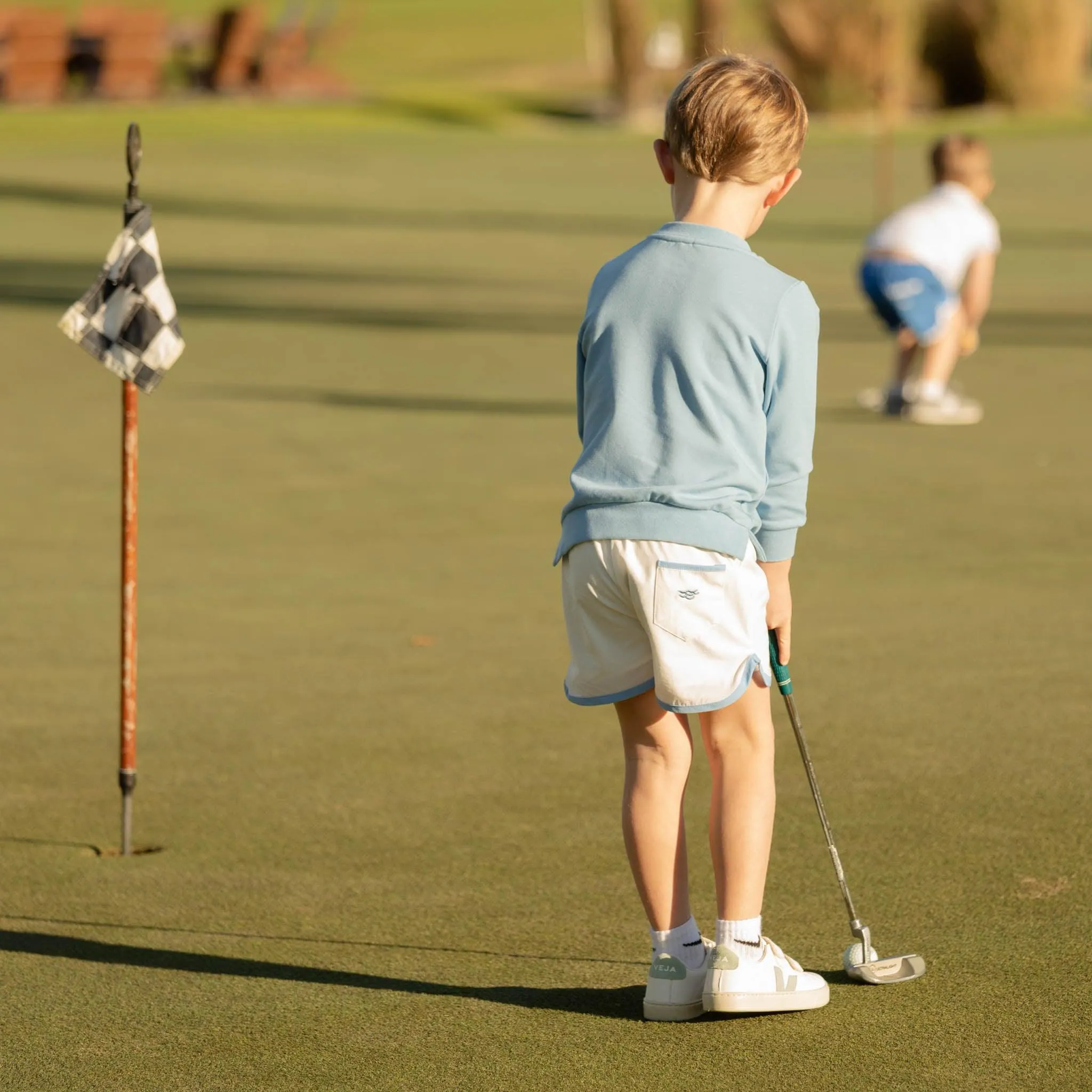 Par 3 Pullover in Pebble Periwinkle