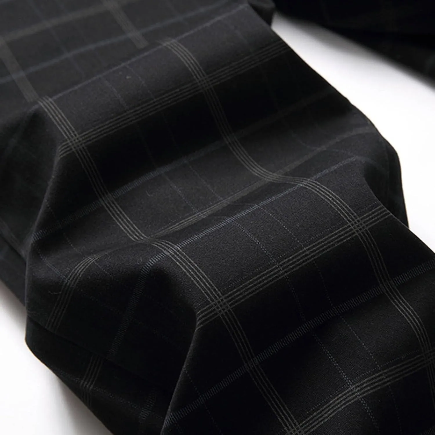 Plaid Pants for Men Straight Leg Stretch Slim Fit Dress Pant Skinny Flat Front Stylish Business Casual Chinos Pant