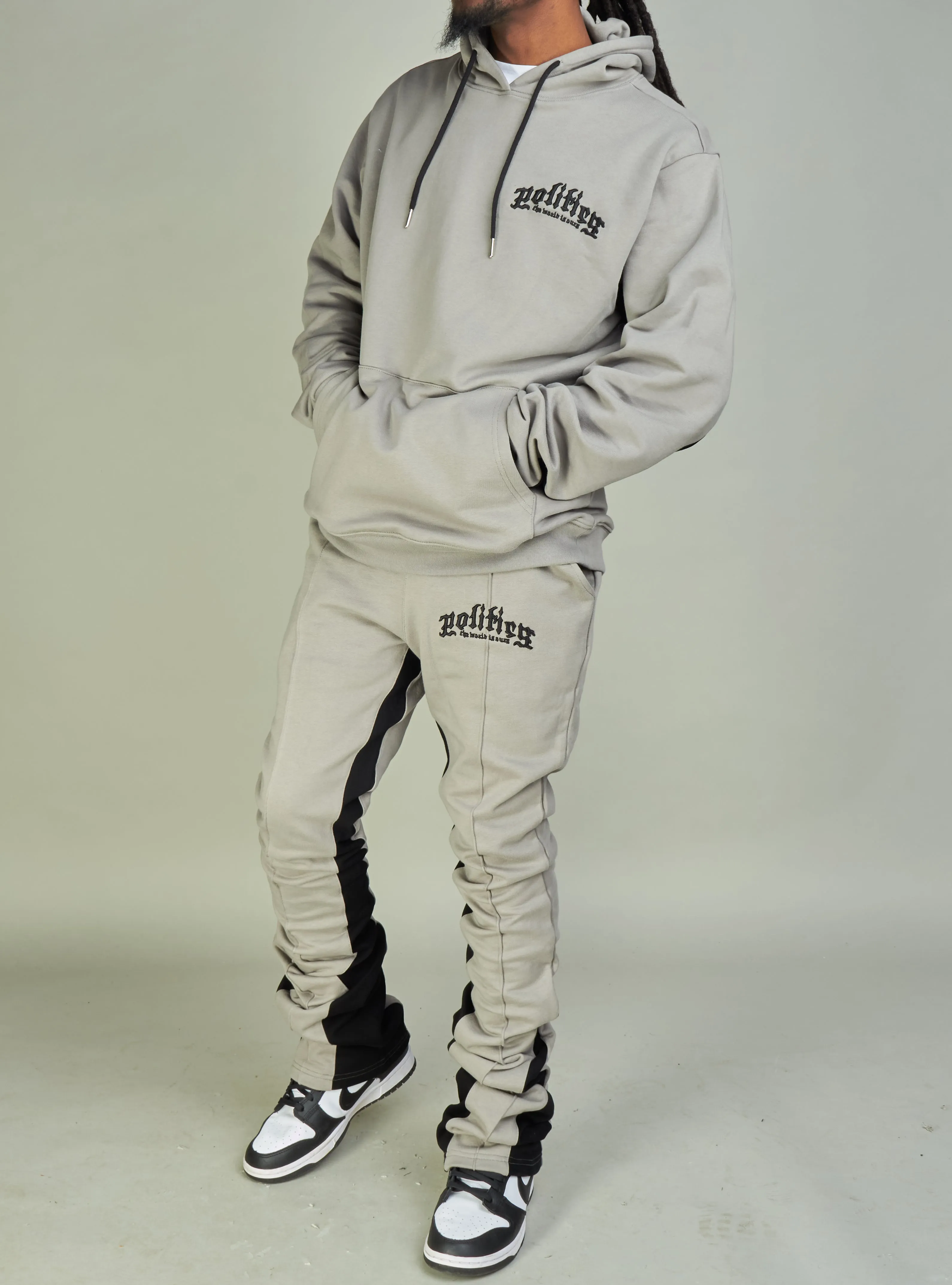 Politics Sweatpants - Frazier - Grey and Black - 732