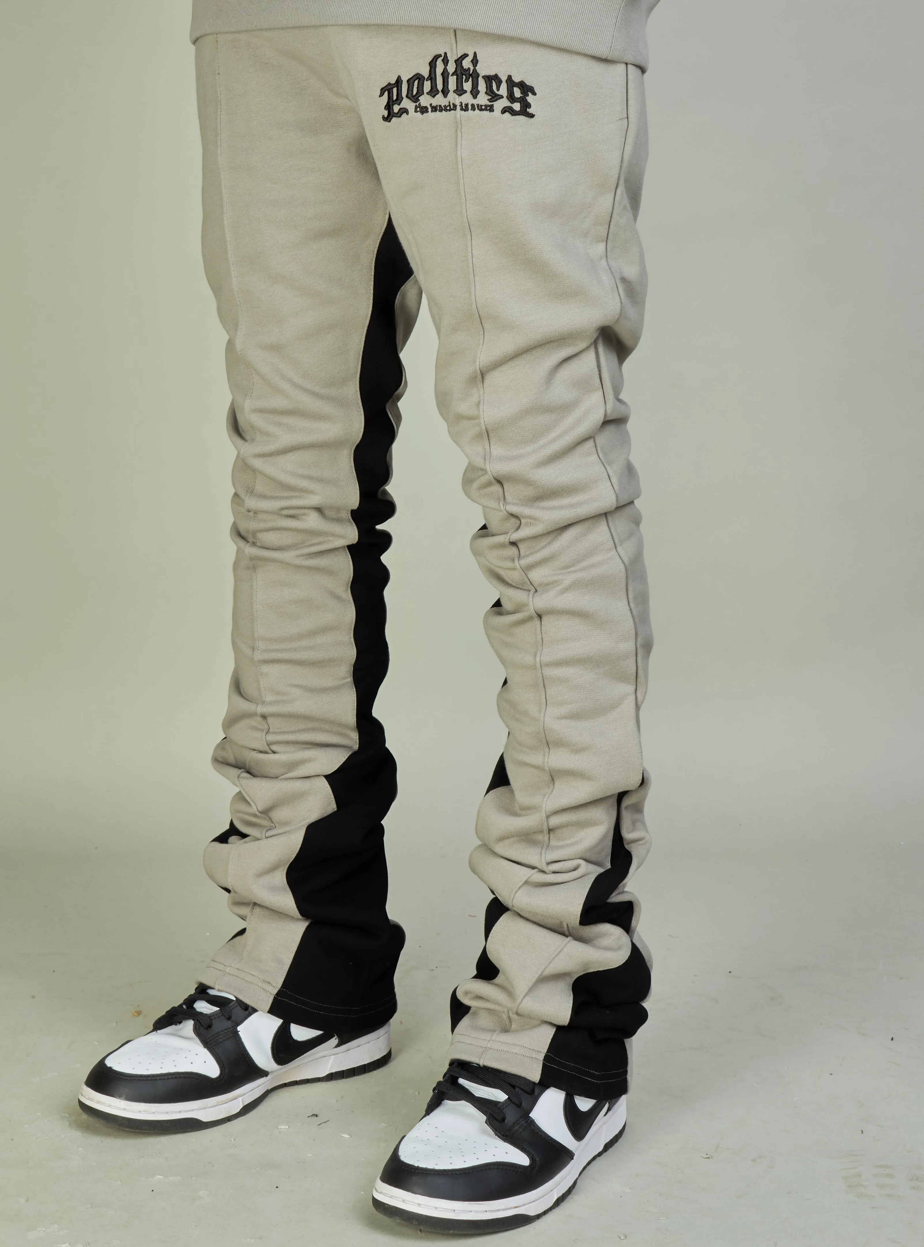 Politics Sweatpants - Frazier - Grey and Black - 732