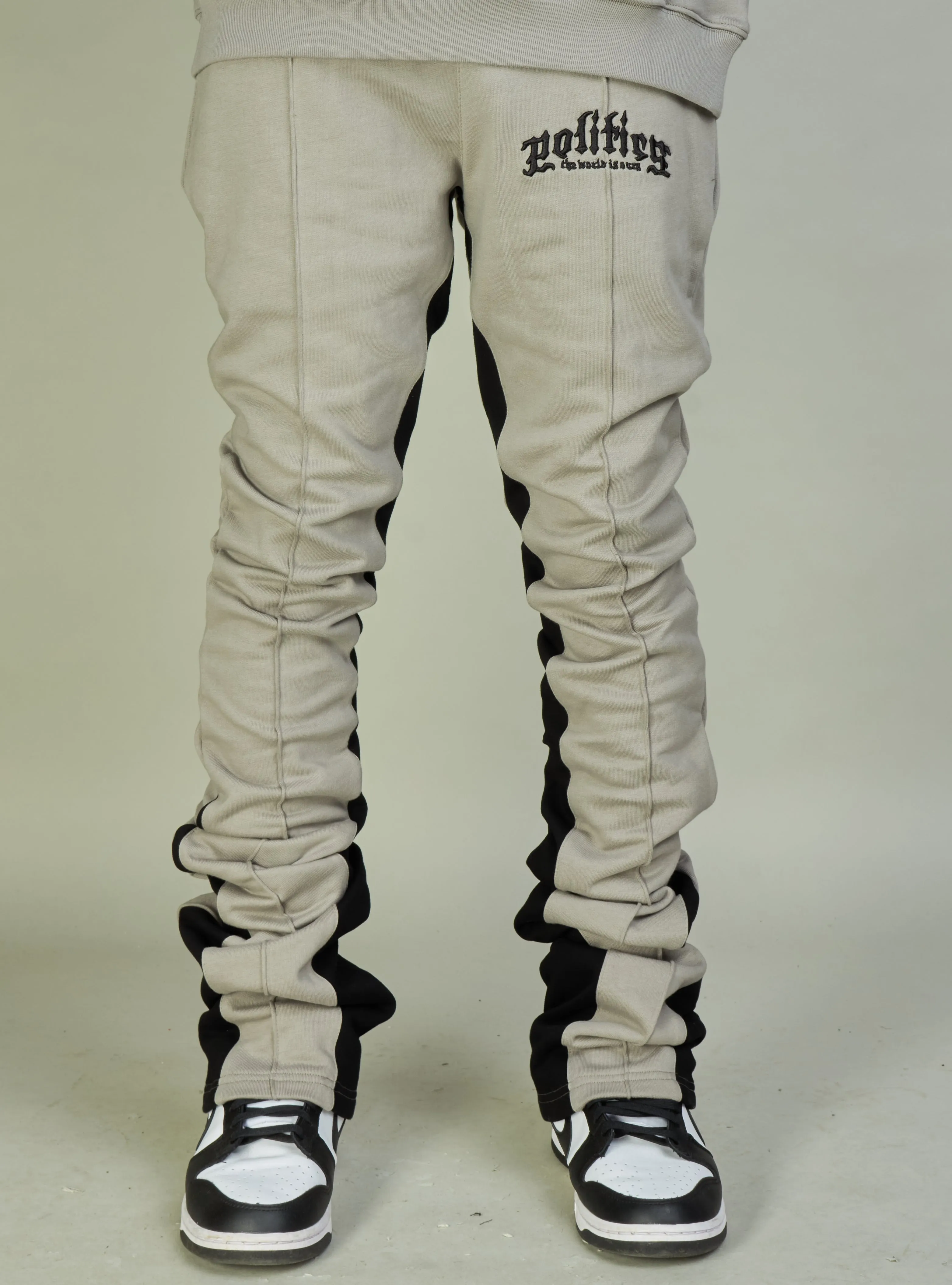 Politics Sweatpants - Frazier - Grey and Black - 732