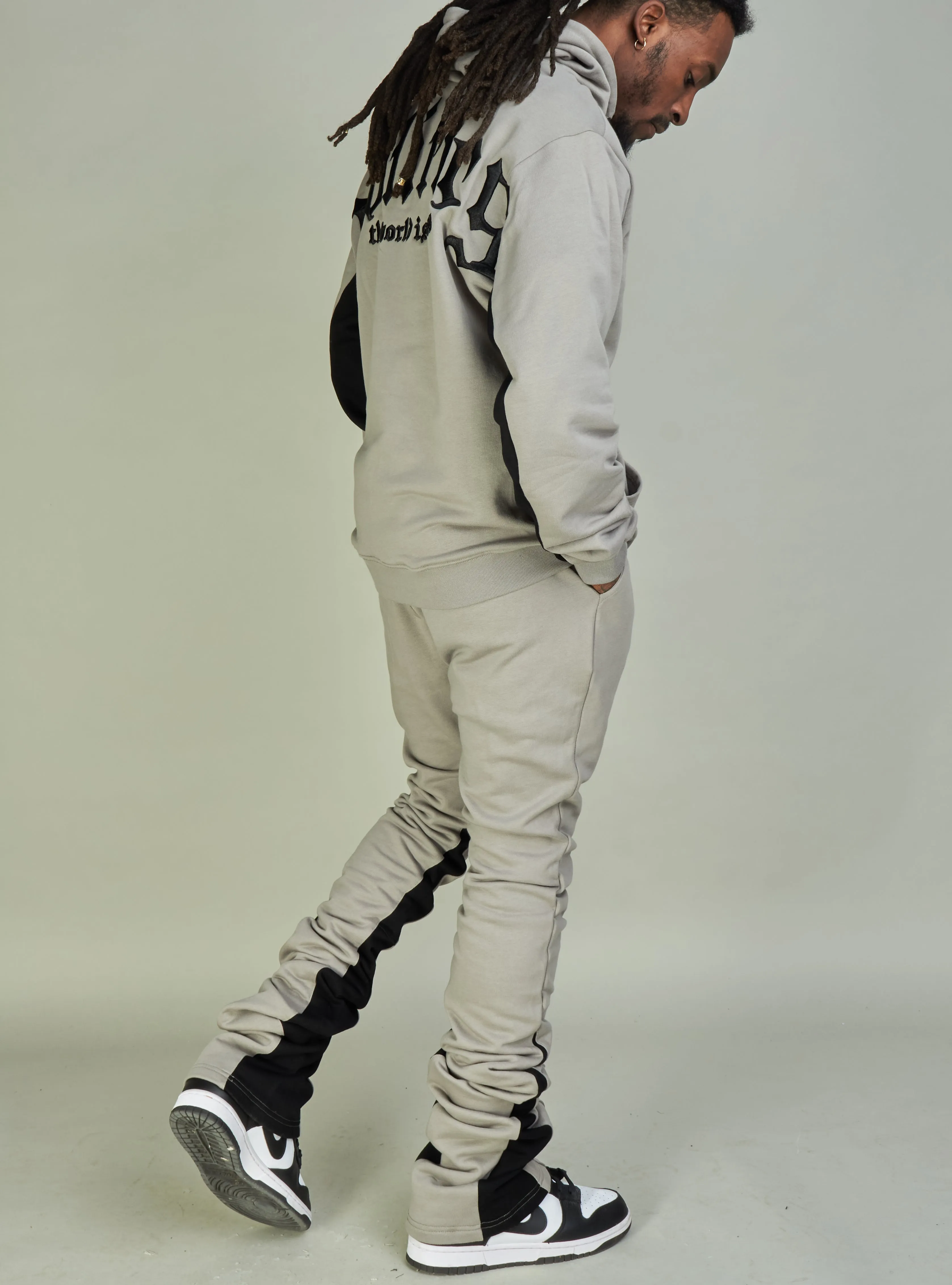 Politics Sweatpants - Frazier - Grey and Black - 732