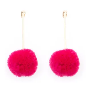 Pom Pom Bar Earrings
