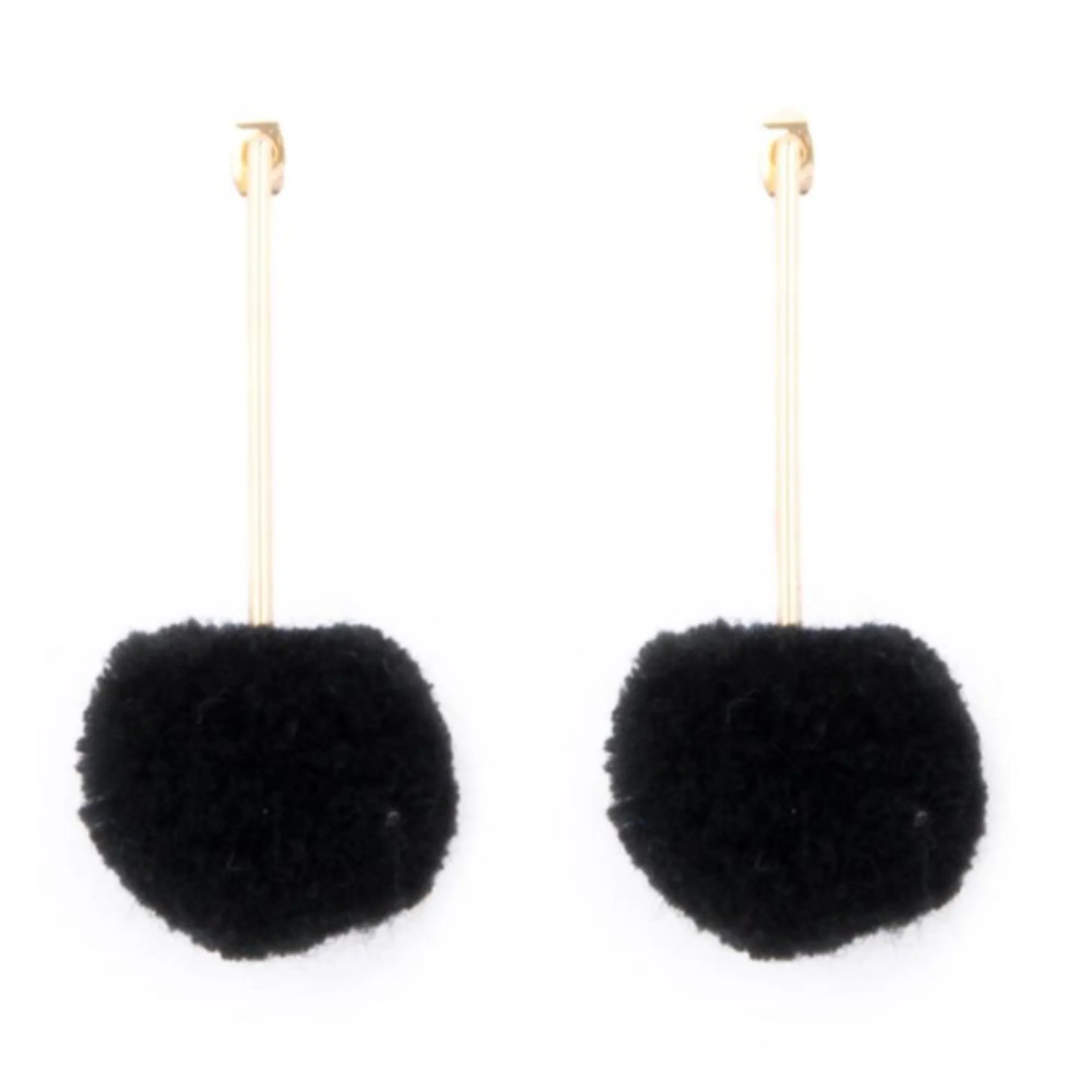 Pom Pom Bar Earrings
