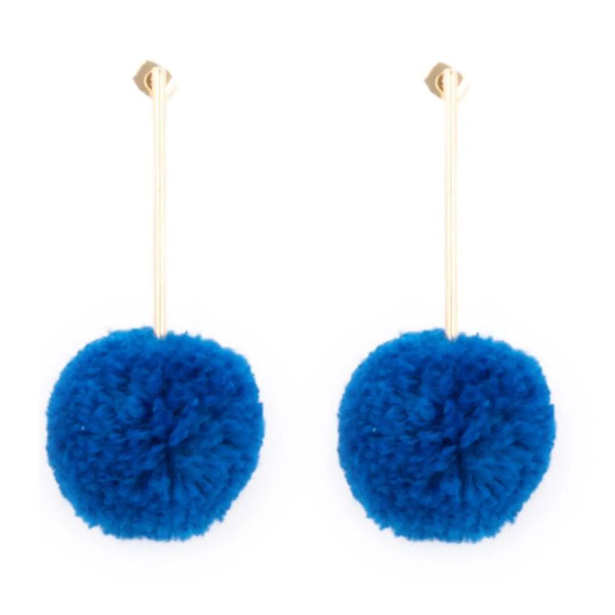 Pom Pom Bar Earrings