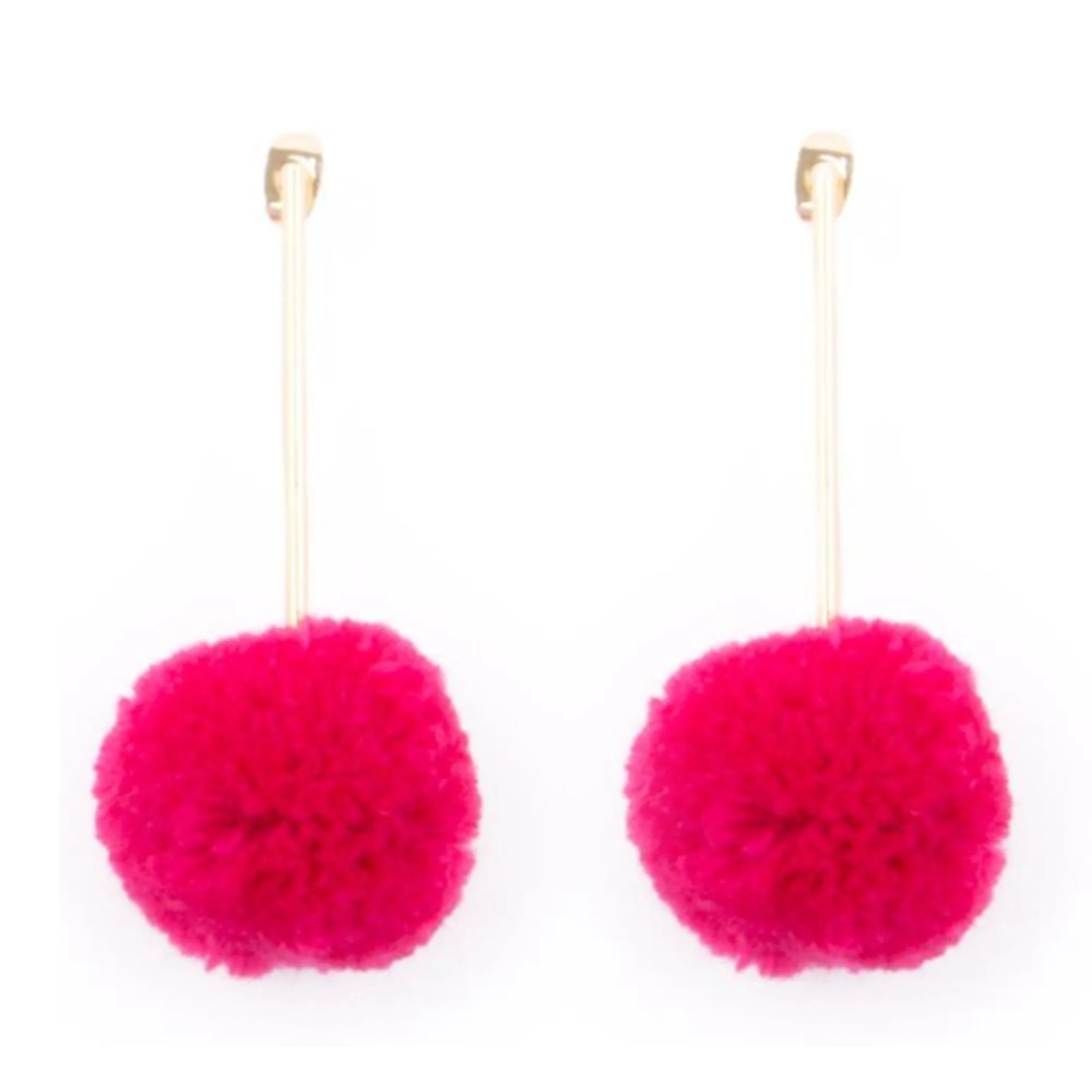 Pom Pom Bar Earrings