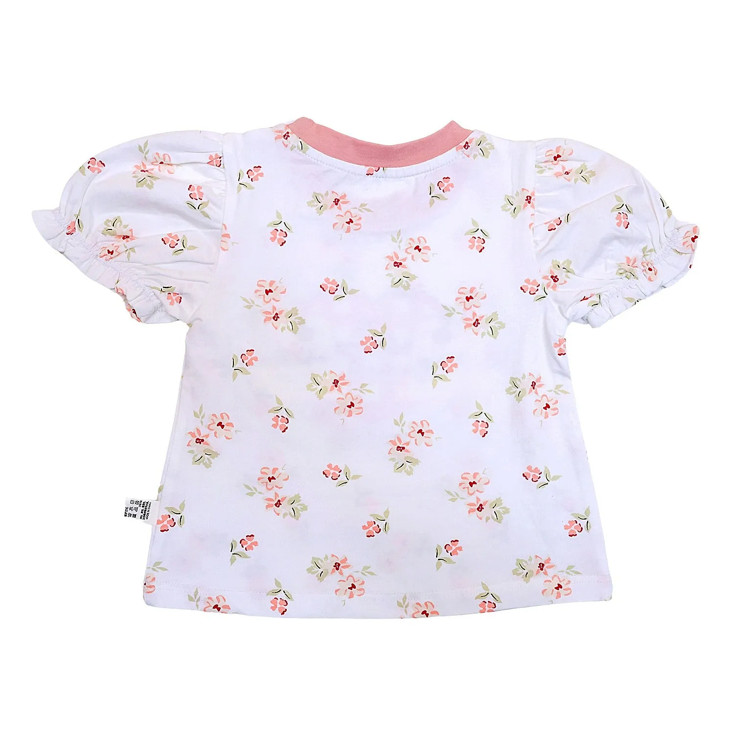 Rabbit Half Sleeves Shorts Set for Girls