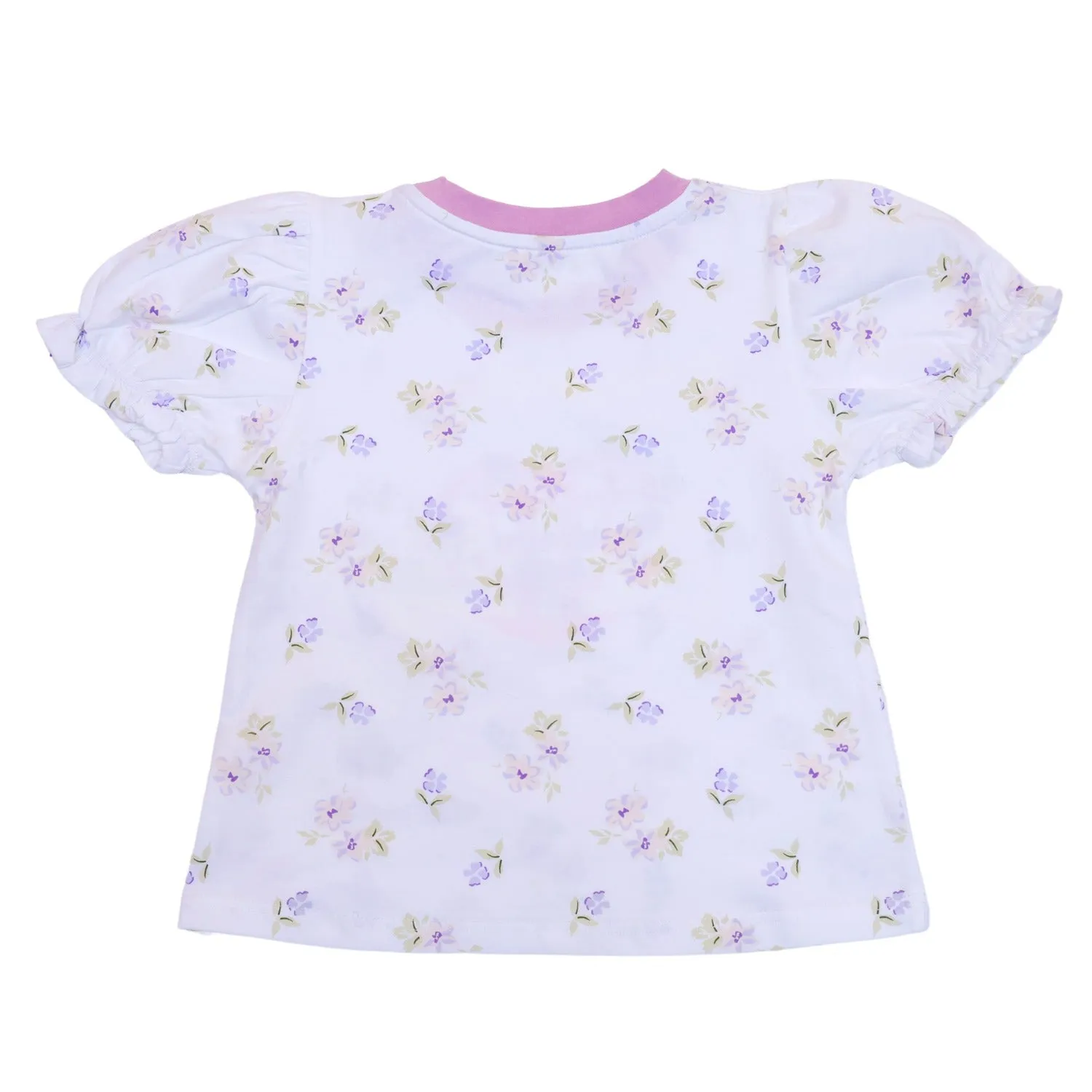 Rabbit Half Sleeves Shorts Set for Girls