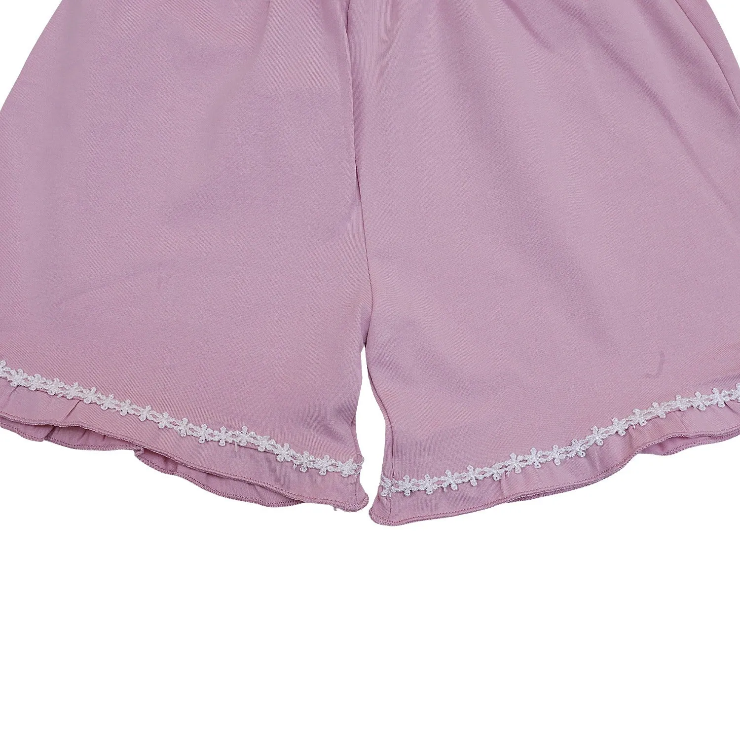 Rabbit Half Sleeves Shorts Set for Girls