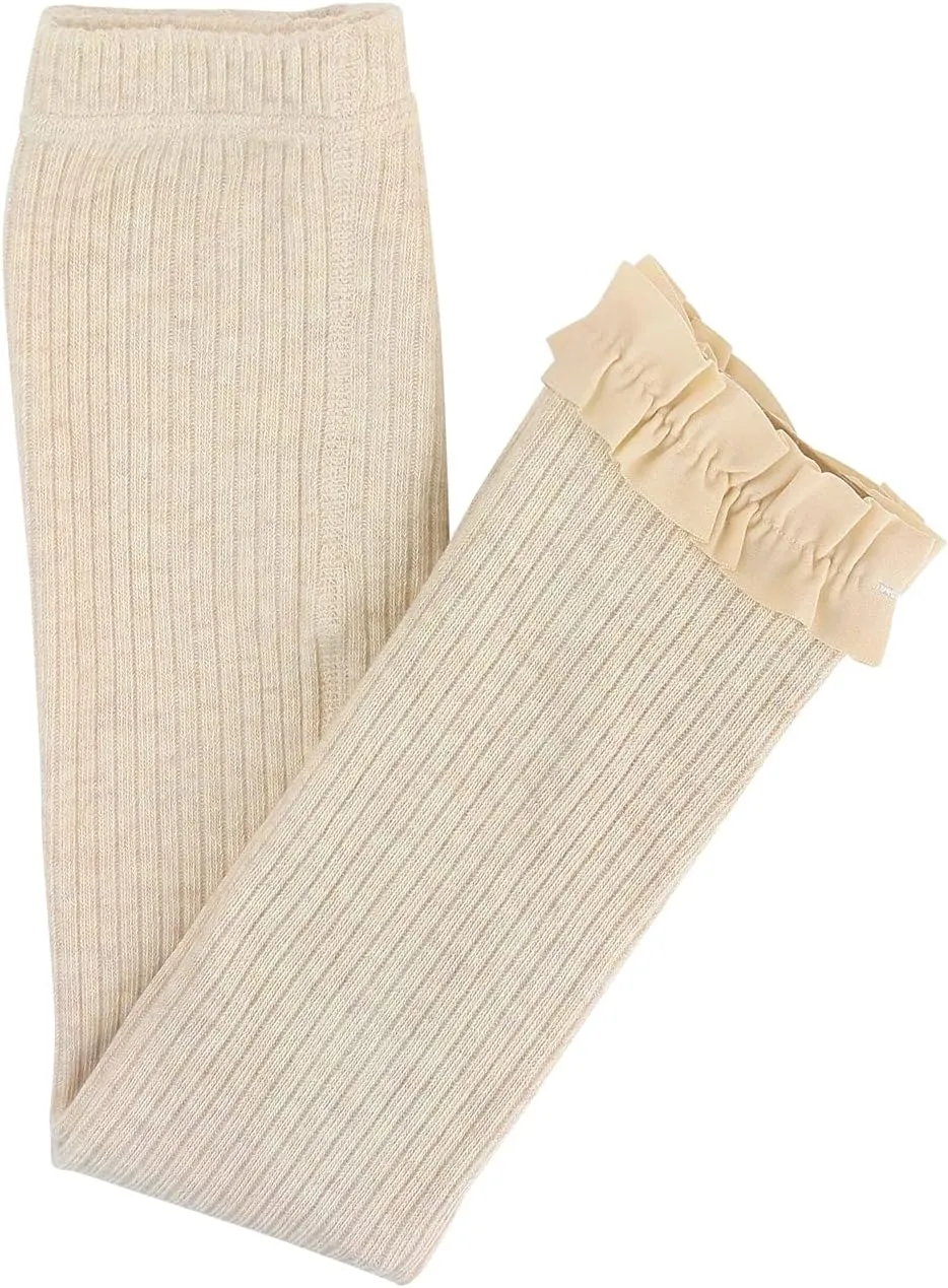 RuffleButts Baby/Toddler Girls Footless Ruffled Tights
