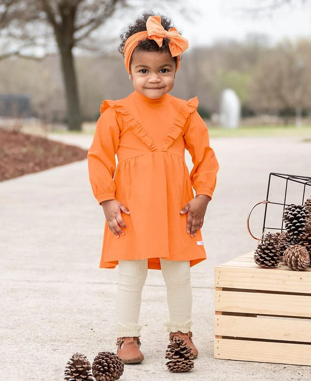 RuffleButts Baby/Toddler Girls Footless Ruffled Tights