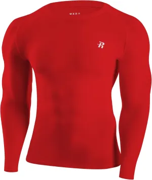 Runhit Long Sleeve Compression Shirts for Men, UPF 50  Men's Compression Shirts, Running Athletic Workout Base Layer
