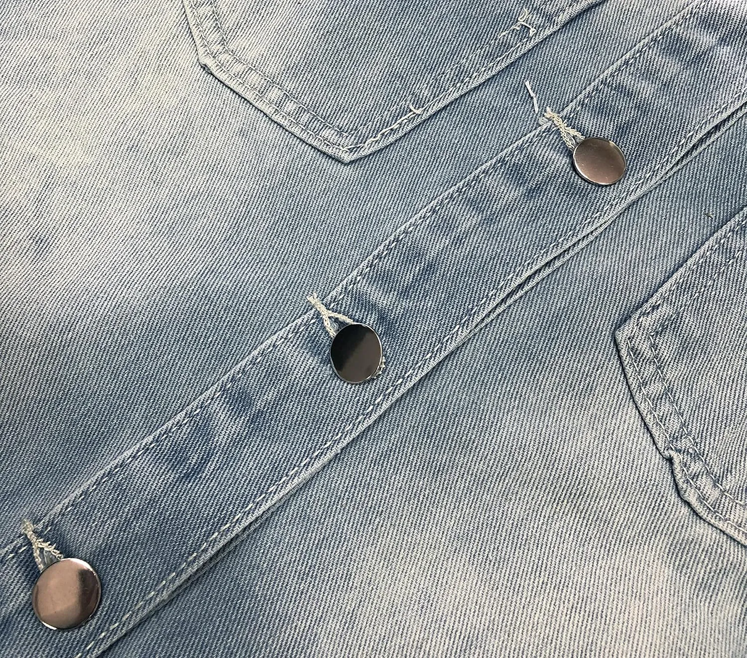 sexycherry Denim Jacket for Women Long Sleeve Classic Trucker Jeans Long Coat Outwear with Pockets