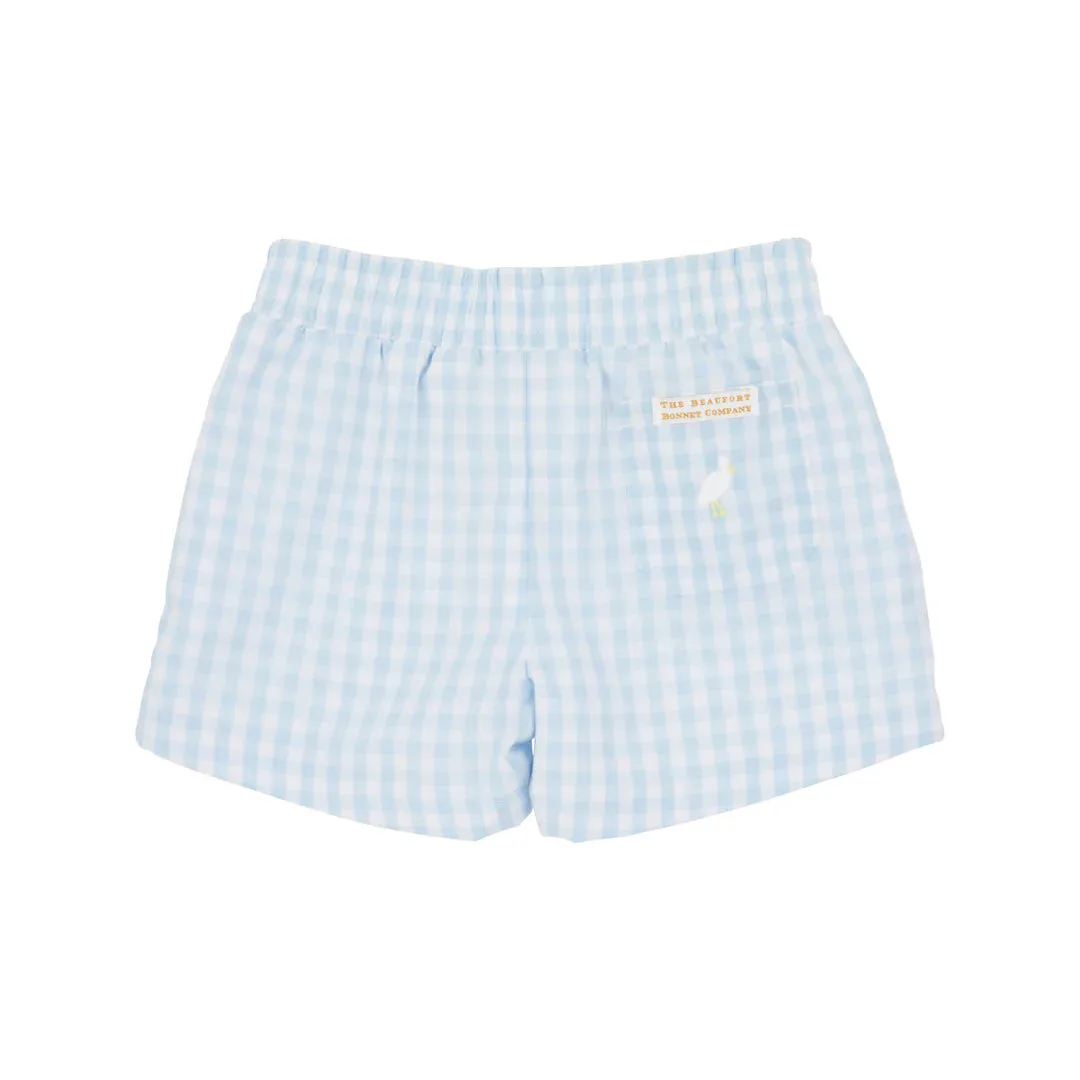 Sheffield Shorts, Buckhead Blue Gingham with Worth Avenue White
