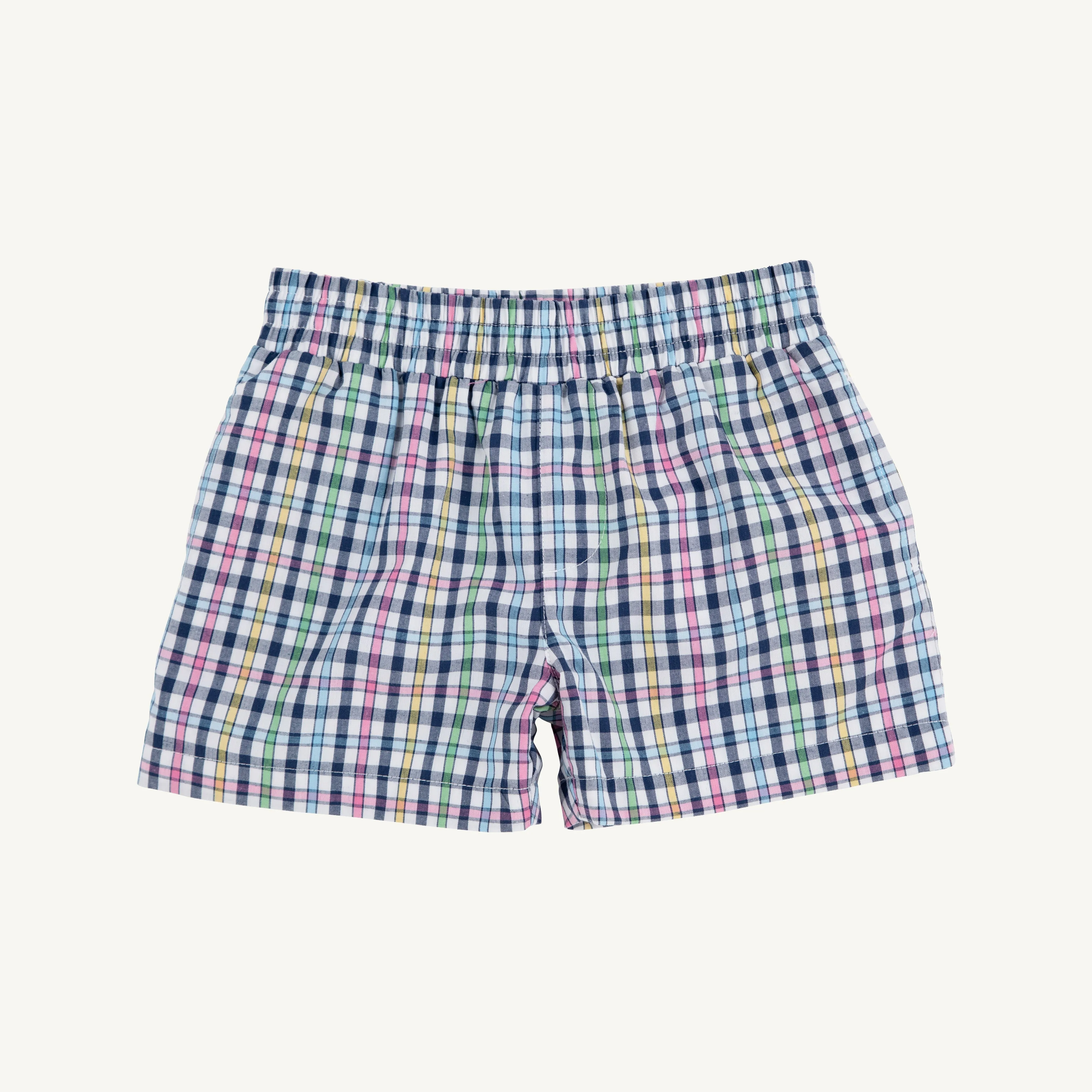 Sheffield Shorts - Pier Pointe Plaid with Nantucket Navy Stork