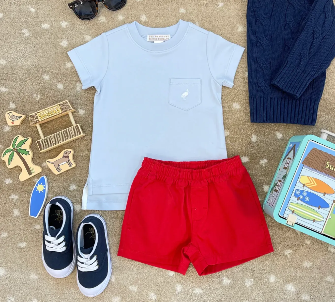 Sheffield Shorts Richmond Red/Multicolor | Beaufort Bonnet
