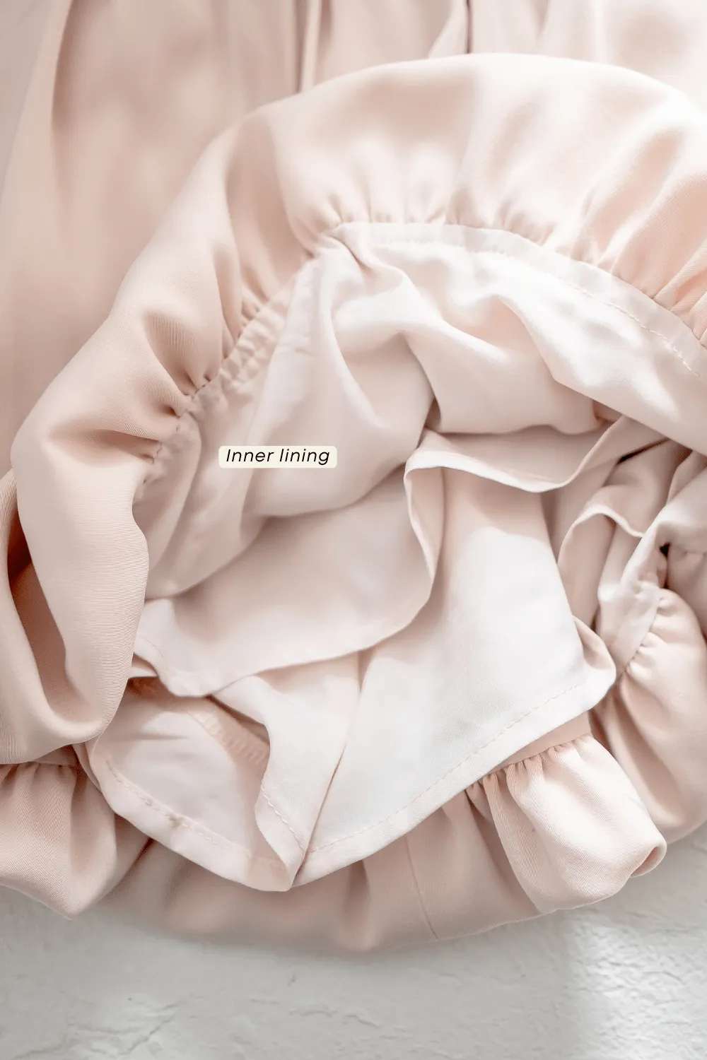 SHERA BUBBLE SKORTS IN PINK BEIGE