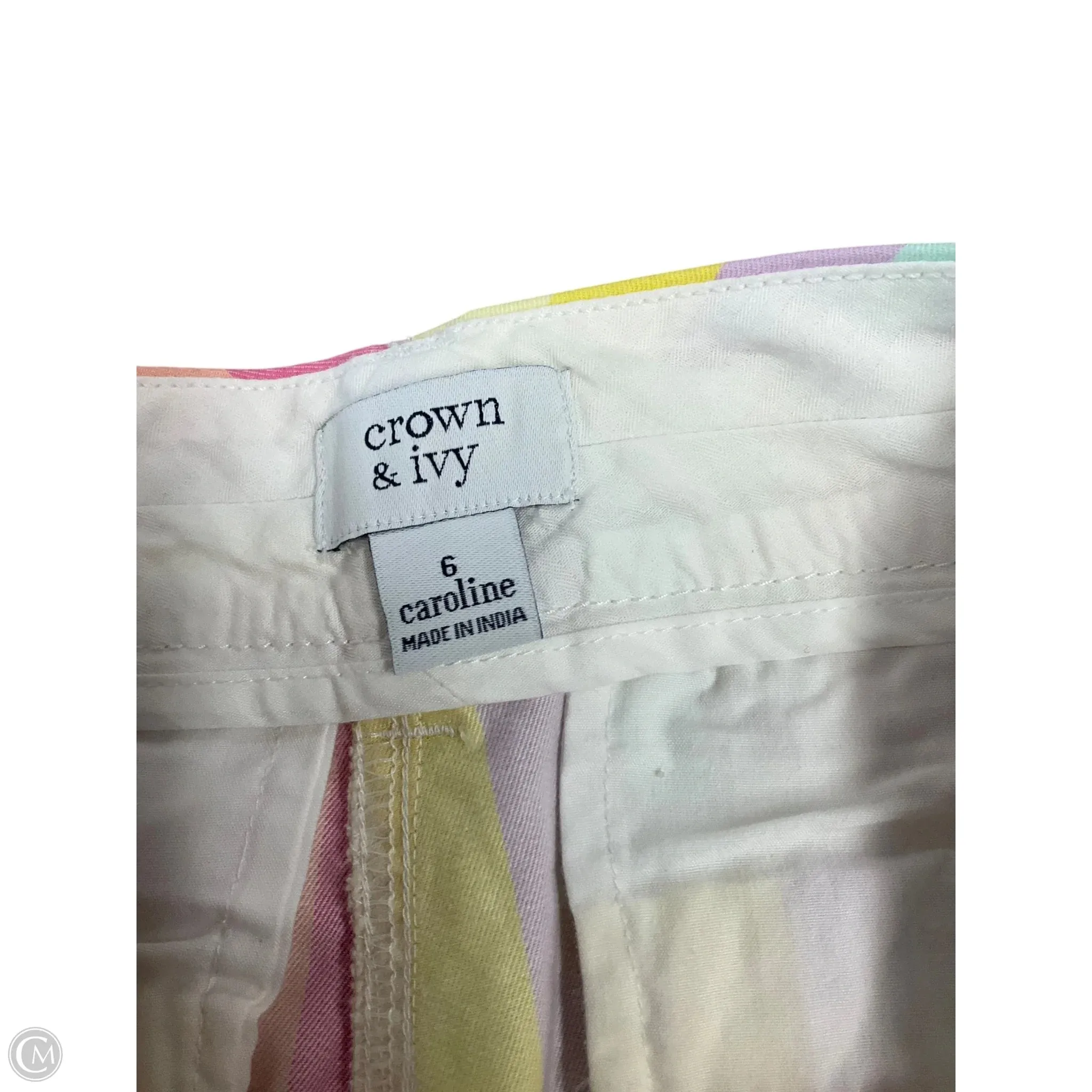 Shorts By Crown And Ivy In Striped Pattern, Size: 6