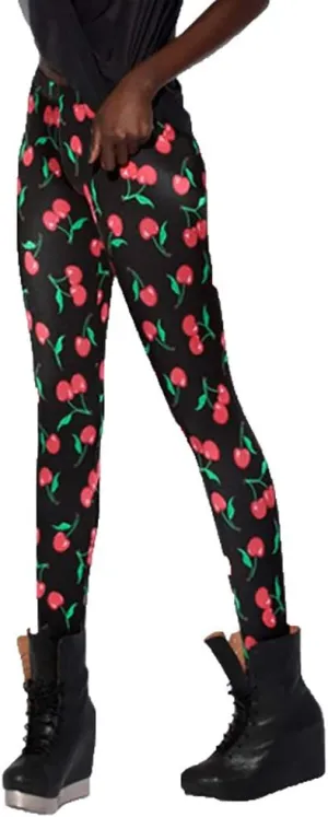 Sister Amy Women's Floral Printed Footless Elastic Tights Legging