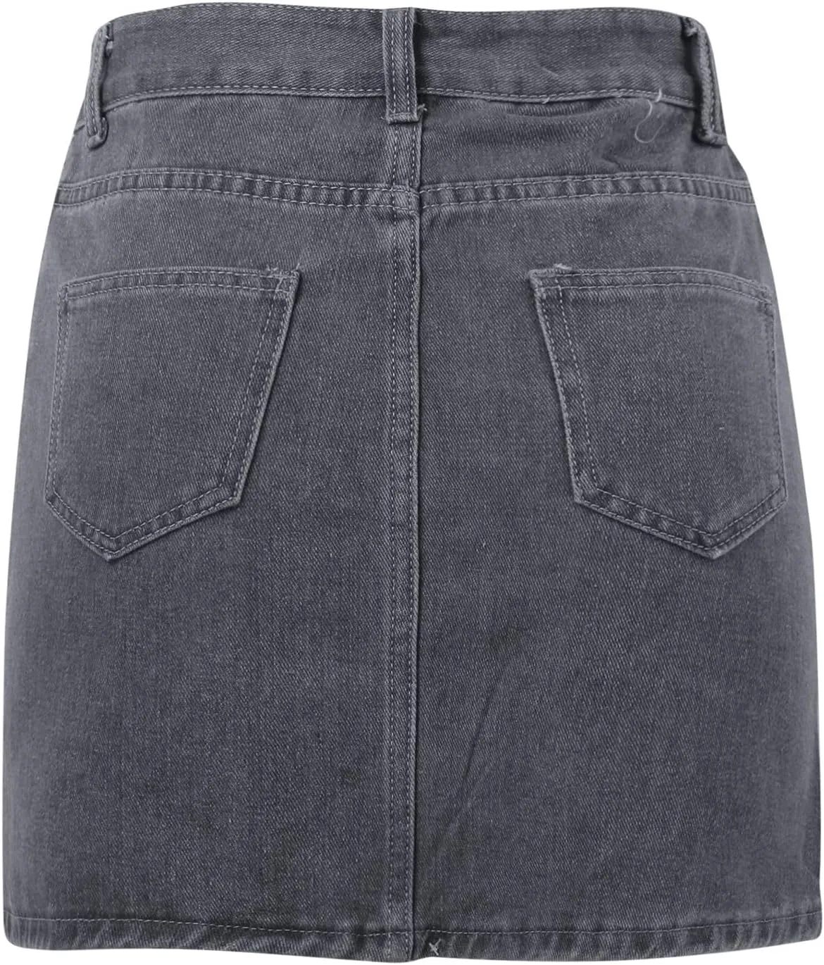 Skirts for Women Denim Mini Cargo Skirt Mid Rise Soft Button Up Bodycon Y2K Trendy Casual Jean Skirt Shorts Slim Fit