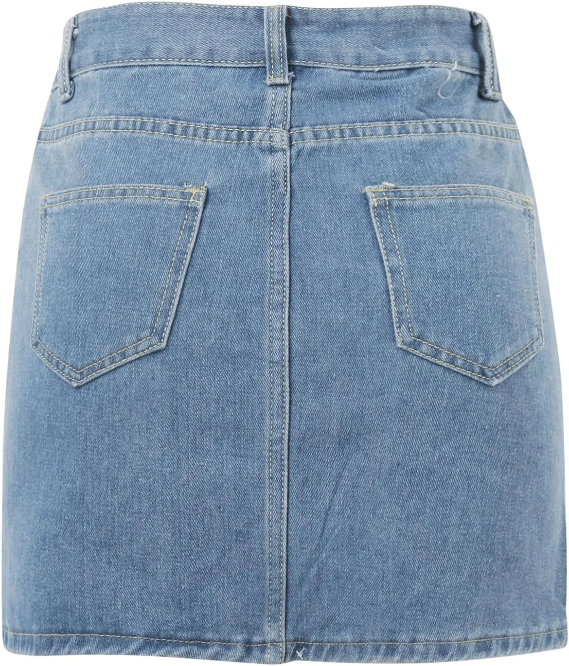 Skirts for Women Denim Mini Cargo Skirt Mid Rise Soft Button Up Bodycon Y2K Trendy Casual Jean Skirt Shorts Slim Fit
