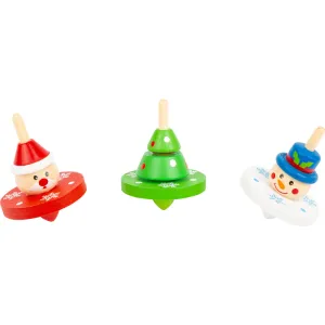 Small Foot Christmas Spinning Tops