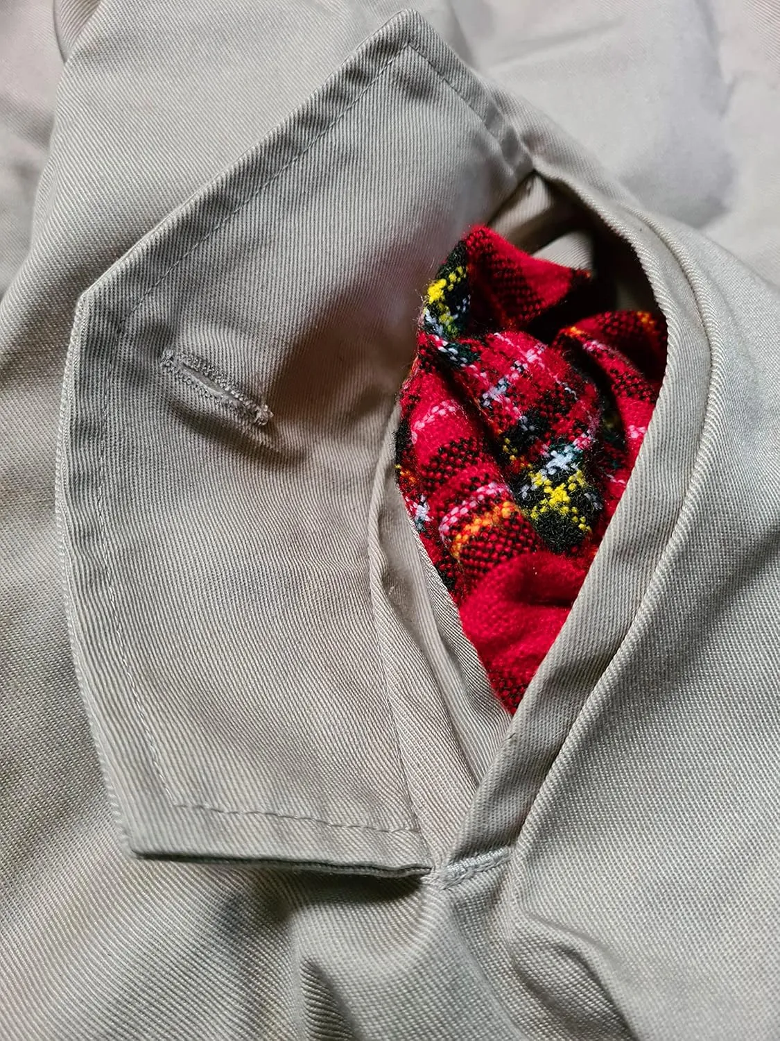 Spirit of England Mens Classic Harrington Style Jacket Knightsbridge Burgundy Red Tartan Lined