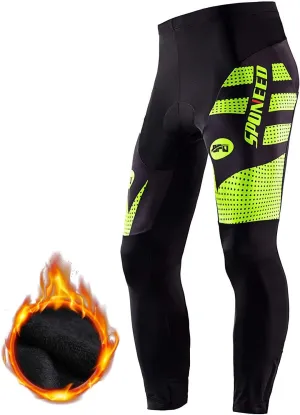 sponeed Men's Bicycle Pants 4D Padded Road Cycling Tights Leggings Outdoor Cyclist Riding Bike Wear