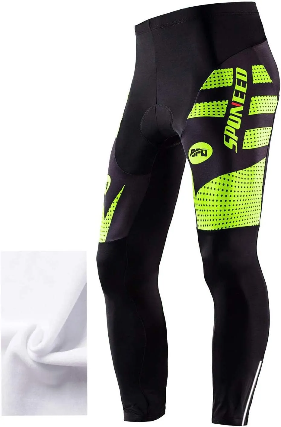 sponeed Men's Bicycle Pants 4D Padded Road Cycling Tights Leggings Outdoor Cyclist Riding Bike Wear