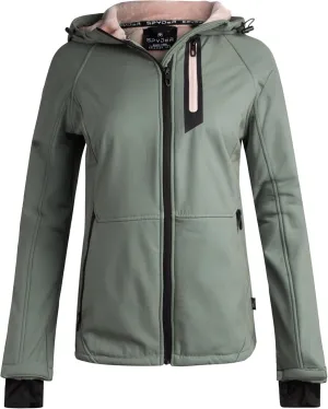 Spyder Womens Softshell Jacket - Lightweight Water Resistant Terry Fleece Zip Up Jacket Womens Windbreaker for Hiking (S-XL)